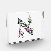 Hebrew Letter ALEF made with Gemstones Fotoblock (Links)