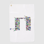 Hebrew Letter BET Golfhandtuch (Vorderseite)