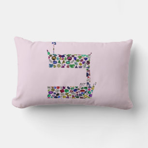 Hebrew Letter BET Lendenkissen