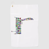 Hebrew Letter Dalet Golfhandtuch (Vorderseite)