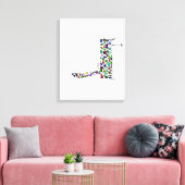 Hebrew Letter DALET Leinwanddruck (Insitu (Wohnzimmer))