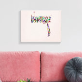 Hebrew Letter DALET Leinwanddruck (Insitu (Wohnzimmer))