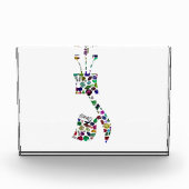Hebrew Letter GIMMEL made with Gemstones Fotoblock (Vorderseite)