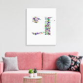 Hebrew Letter HEY Leinwanddruck (Insitu (Wohnzimmer))