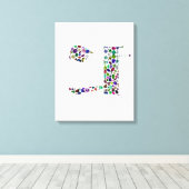 Hebrew Letter HEY Leinwanddruck (Insitu (Holzboden))