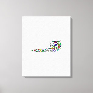 Hebrew Letter VAV Leinwanddruck