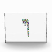 Hebrew Letter VAV made with Gemstones Fotoblock (Vorderseite)