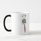 Hebrew Letter ZAIN made with Gemstones Verwandlungstasse (Links)