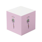 Hebrew Letter ZAIN Würfel (Rückseite Schrägansicht)