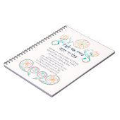 Hebrew Modeh Ani Jüdischer Morgen Dankgebet Notizblock (Linke Seite)