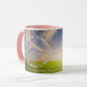 Hebrew Modeh Ani - jüdisches Morgengebet Tasse (Vorderseite Links)