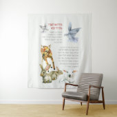 Hebrew Modeh Ani Morning Gebet Jüdische Kinder Wandteppich (Beispiel)