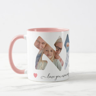 Hebrew Mommy Foto Collage Script-Tasse Tasse