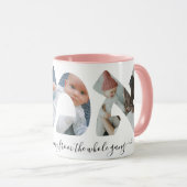 Hebrew Mommy Foto Collage Script-Tasse Tasse (VorderseiteRechts)