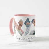 Hebrew Mommy Foto Collage Script-Tasse Tasse (Vorderseite Links)