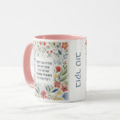 Hebrew Morning Dankbarkeit Gebet jüdischen Modeh A Tasse (Vorderseite Links)