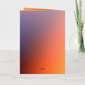 Hebrew Parshah Quote Gradient Bar Mitzvah Einladung (Rückseite)