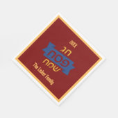 Hebrew-Passover-Familie Serviette (Ecke)