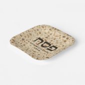 Hebrew Passover Matzah Pappteller (Gewinkelt)