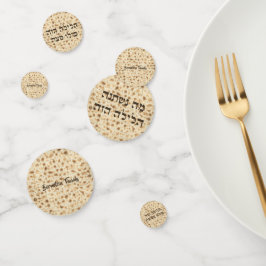 Hebrew Passover Seder Matzah Konfetti