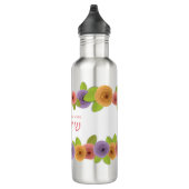 HEBREW Personalisierte Hübsche Blüte Edelstahlflasche (Rechts)
