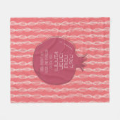 Hebrew Rosh Hashana Grüße mit Granatapfel Fleecedecke (Vorderseite (Horizontal))