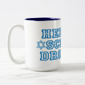 HEBREW SCHOOL DROPOPOP ZWEIFARBIGE TASSE (Links)