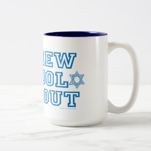 HEBREW SCHOOL DROPOPOP ZWEIFARBIGE TASSE