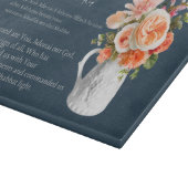 Hebrew Shabbat Candle Lighting Blessing Board Schneidebrett (Ecke)