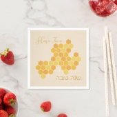 Hebrew Shana Tova Happy New Jewish Year Honeycomb Serviette (Beispiel)