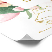 Hebrew Shiviti - jüdisches Gebet Inspiration Art Poster (Ecke)