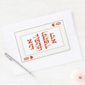 Hebrew Venachafoch-hu - Purim Queen Playing Card Rechteckiger Aufkleber (Umschlag)