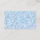 Hebrew Visitenkarte (Rückseite)