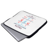 Hebrew Word Emet Laptopschutzhülle (Vorne Knopf)