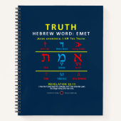 Hebrew Word Emet Notizblock (Vorderseite)