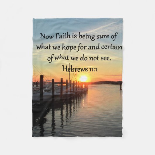 HEBREWS 11:11 SONNENDESIGN FLEECEDECKE (Vorderseite)
