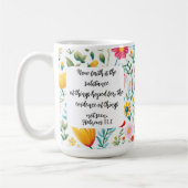 Hebrews 11:1 Coffee Mug Kaffeetasse (Links)