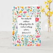 Hebrews 11:1 Greeting Card Karte (Gelbe Blume)