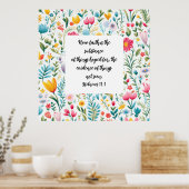 Hebrews 11:1 Poster (Küche)