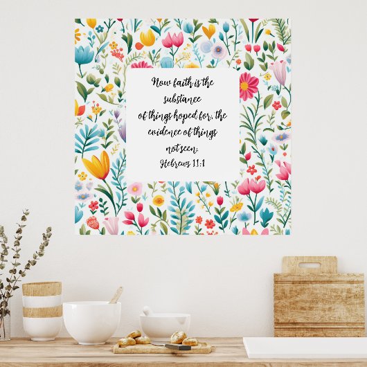 Hebrews 11:1 Poster (Küche)