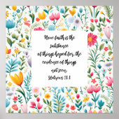 Hebrews 11:1 Poster (Vorne)