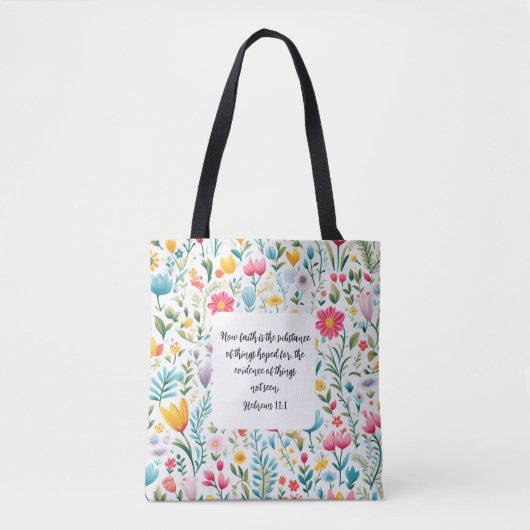 Hebrews 11:1 Tote Bag Tasche (Vorderseite)