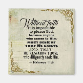 Hebrews 11:6 magnet (Vorne)