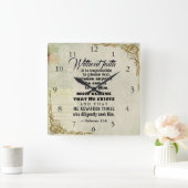 Hebrews 11:6 quadratische wanduhr (Zuhause)