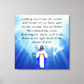 Hebrews 12:2 leinwanddruck (Vorderseite)