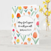 Hebrews 13:25 Greeting Card Karte (Gelbe Blume)