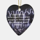 HEBREWS 13:2 ENTERTAINENANGELN KERAMIK ORNAMENT (Links)