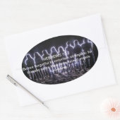 HEBREWS 13:2 ENTERTAINENANGELN OVALER AUFKLEBER (Umschlag)