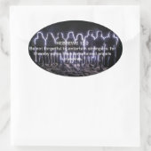 HEBREWS 13:2 ENTERTAINENANGELN OVALER AUFKLEBER (Tasche)