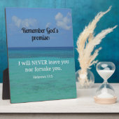 Hebrews 13:5 I will never leave you nor forsake... Fotoplatte (Seite)